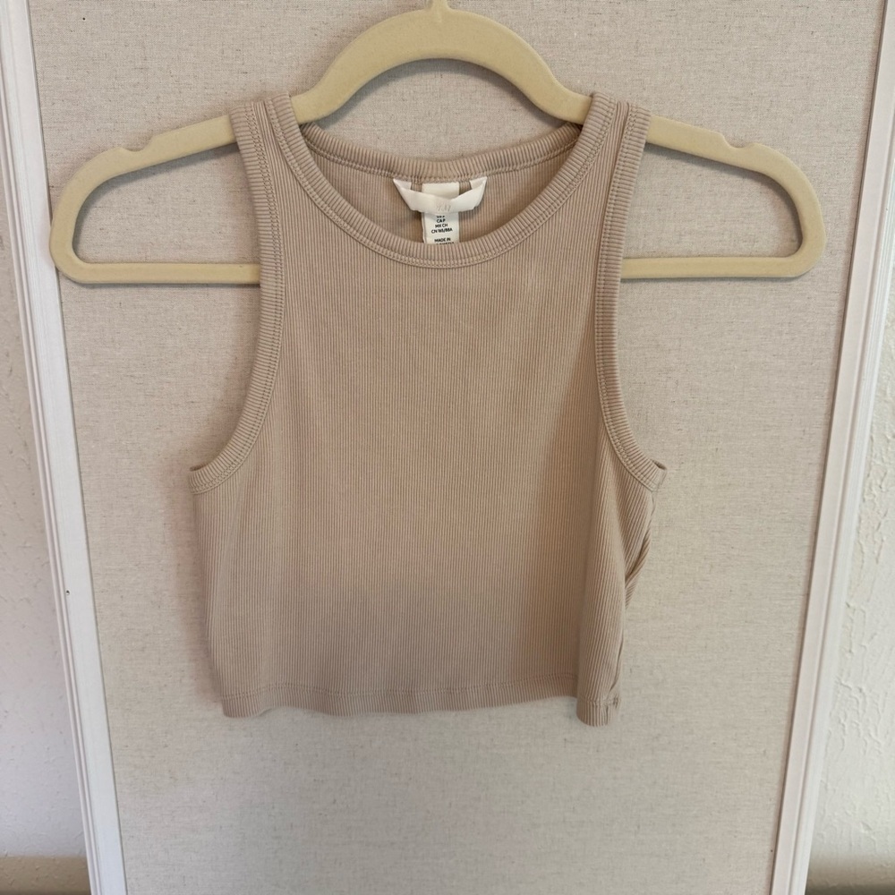 H&M Light Tan Sleeveless Top